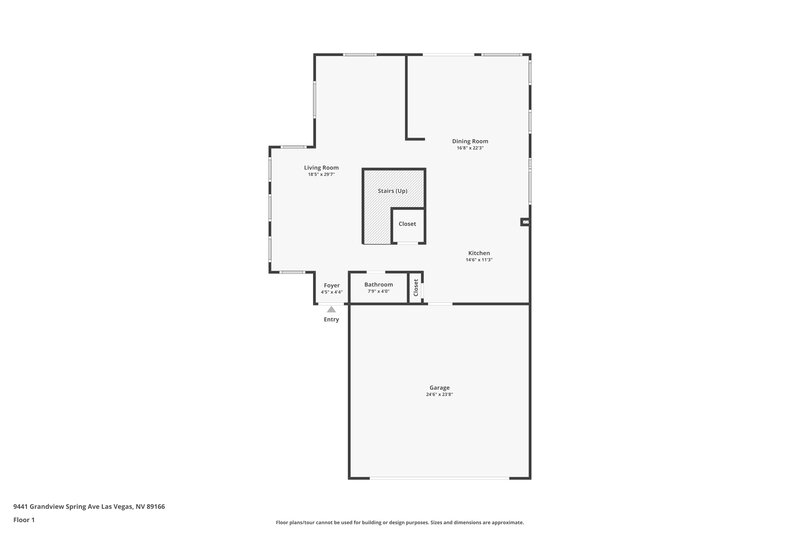 1,905/Mo, 9441 Grandview Spring Avenue Las Vegas, NV 89166 Floorplan View
