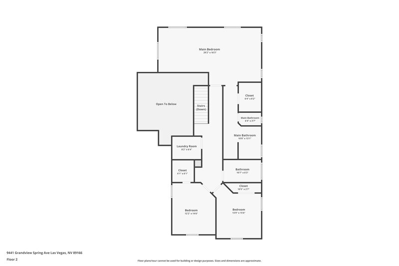 1,905/Mo, 9441 Grandview Spring Avenue Las Vegas, NV 89166 Floorplan View 2