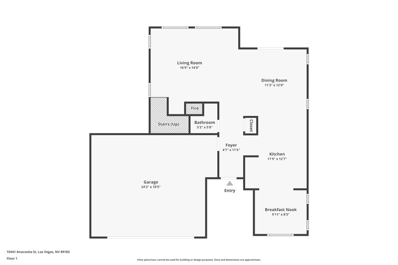 1,915/Mo, 10441 Anacostia Street Las Vegas, NV 89183 Floorplan View