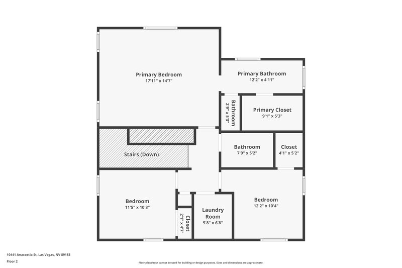 1,915/Mo, 10441 Anacostia Street Las Vegas, NV 89183 Floorplan View 2