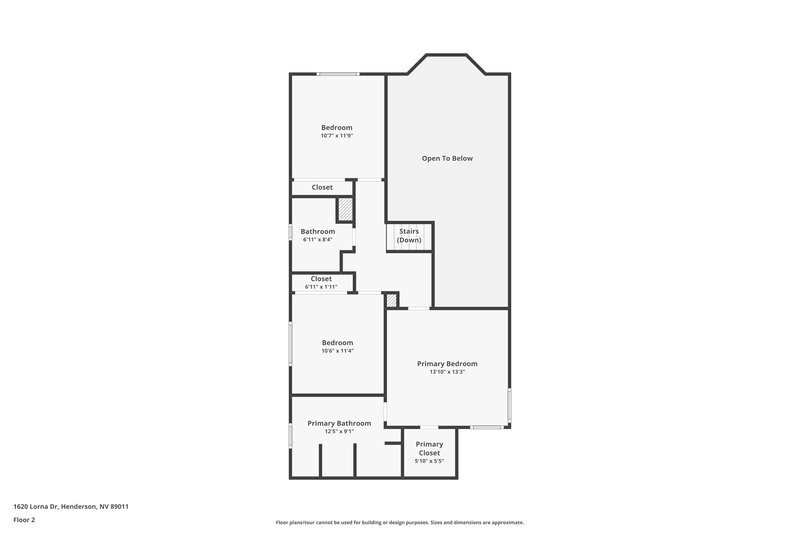 1,795/Mo, 1620 Lorna Drive Henderson, NV 89011 Floor Plan View 2