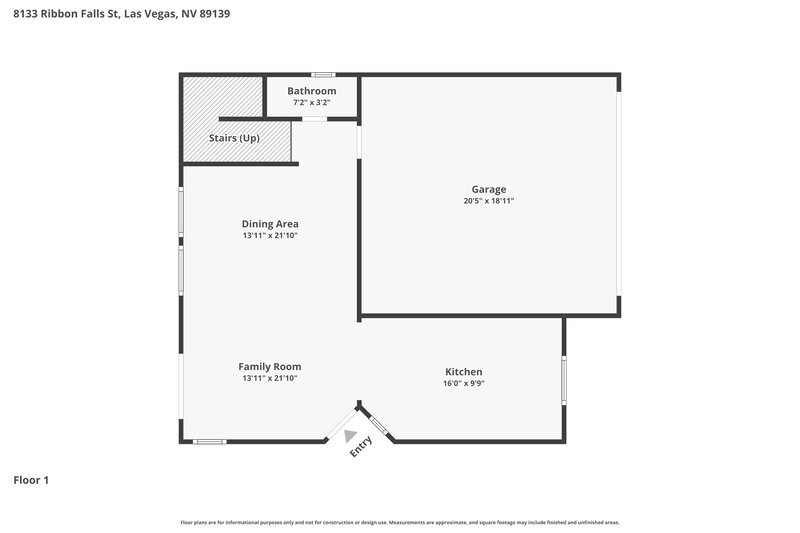 2,120/Mo, 8133 Ribbon Falls St Las Vegas, NV 89139 Floorplan View