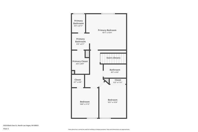 1,950/Mo, 5535 Black Sea Ct North Las Vegas, NV 89031 Floor Plan View 2