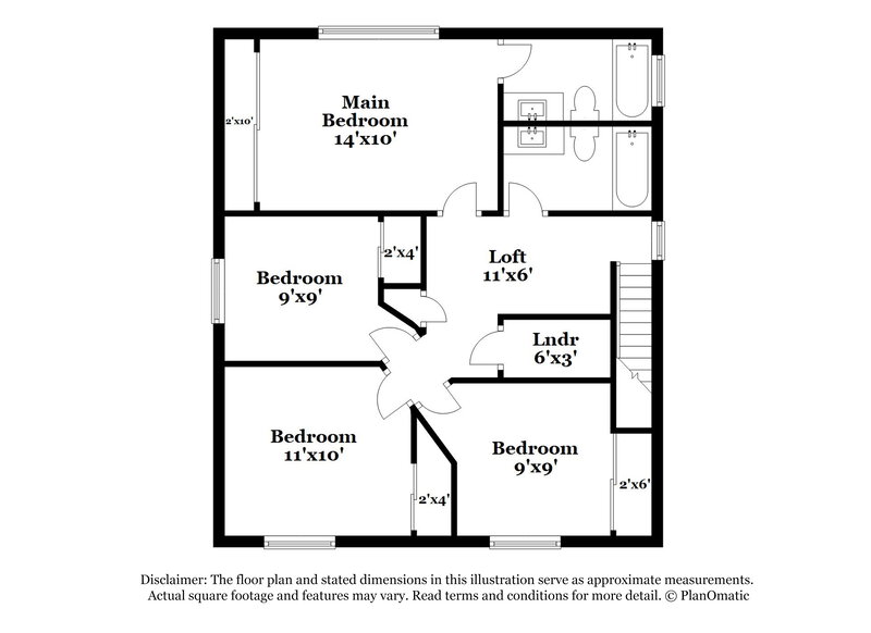 1,965/Mo, 7516 Jockey Avenue Las Vegas, NV 89130 Floor Plan View 2
