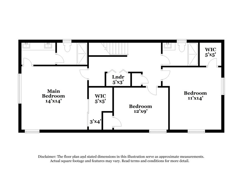 1,955/Mo, 1468 Little Spring Court Las Vegas, NV 89128 Floorplan View 2