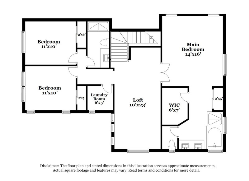2,230/Mo, 613 Palm Wash Lane Henderson, NV 89011 Floor Plan View 2