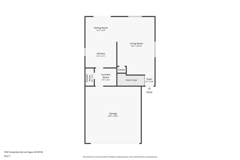 1,790/Mo, 7320 Young Doe Avenue Las Vegas, NV 89130 Floor Plan View