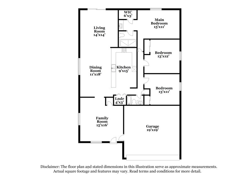 1,880/Mo, 5084 Jewel Canyon Drive Las Vegas, NV 89122 Floor Plan View
