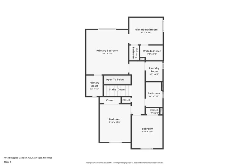2,005/Mo, 10132 Ruggles Mansion Ave Las Vegas, NV 89166 Floorplan View