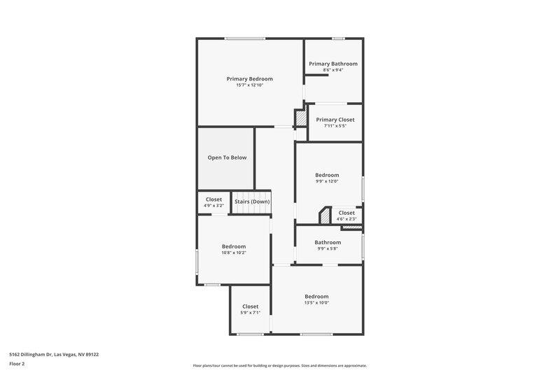 1,955/Mo, 5162 Dillingham Drive Las Vegas, NV 89122 Floor Plan View 2