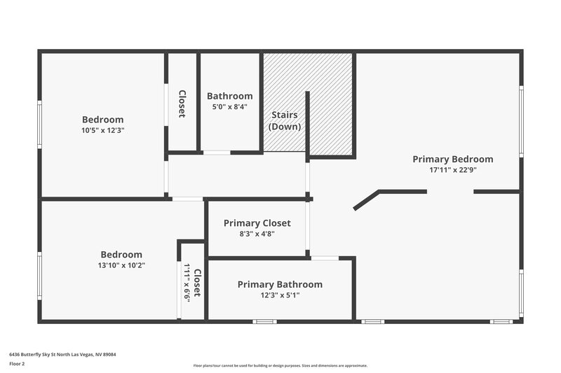 2,020/Mo, 6436 Butterfly Sky Street North Las Vegas, NV 89084 Floor Plan View 2