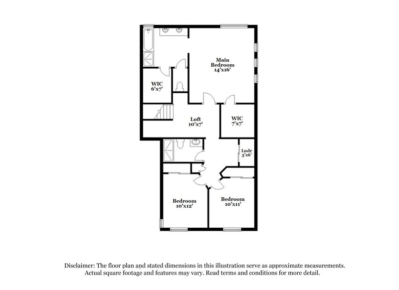 1,895/Mo, 5023 Sagelyn Street Las Vegas, NV 89122 Floor Plan View