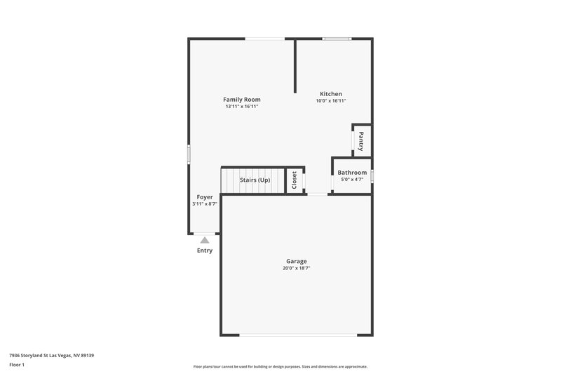 2,015/Mo, 7936 Storyland Street Las Vegas, NV 89139 Floor Plan View