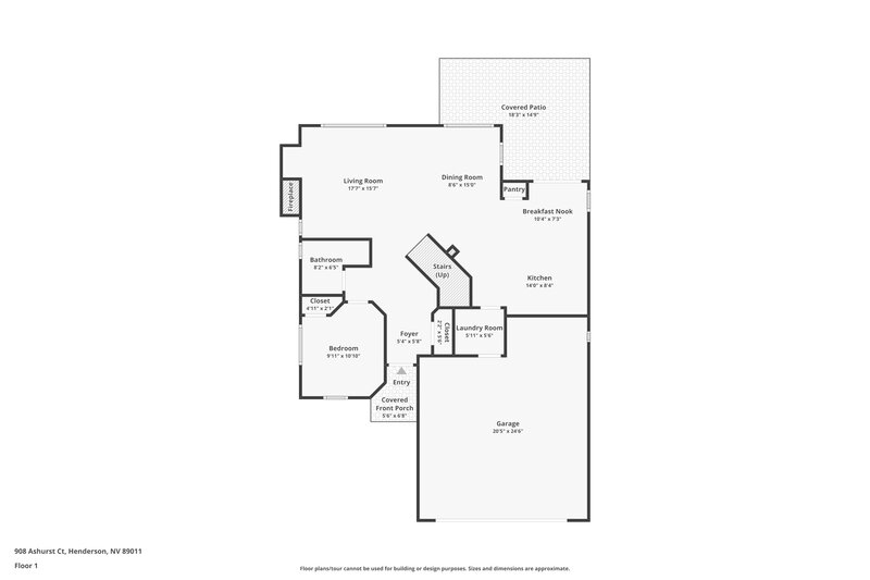 2,345/Mo, 908 Ashurst Ct Henderson, NV 89011 Floorplan View