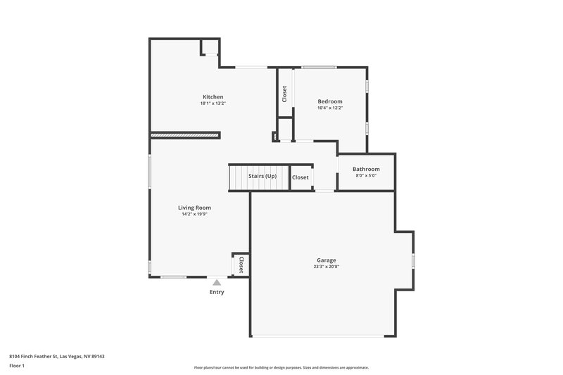 2,590/Mo, 8104 Finch Feather Street Las Vegas, NV 89143 Floor Plan View