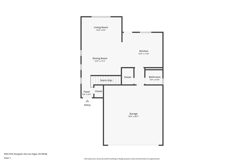 2,065/Mo, 9352 Pink Stargazer Ave Las Vegas, NV 89166 Floorplan View