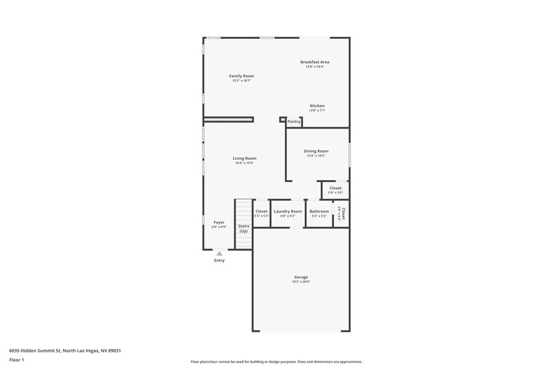2,085/Mo, 6035 Hidden Summit St North Las Vegas, NV 89031 Floorplan View