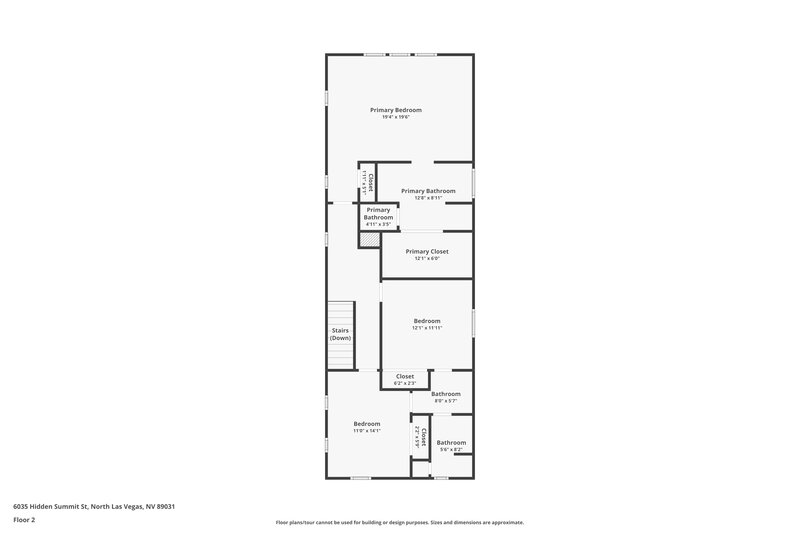 2,085/Mo, 6035 Hidden Summit St North Las Vegas, NV 89031 Floorplan View 2