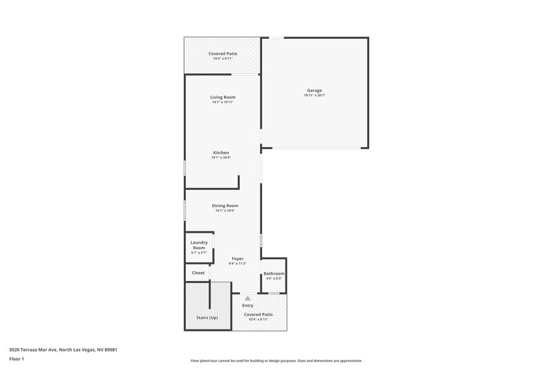 1,935/Mo, 3520 Terraza Mar Ave North Las Vegas, NV 89081 Floorplan View