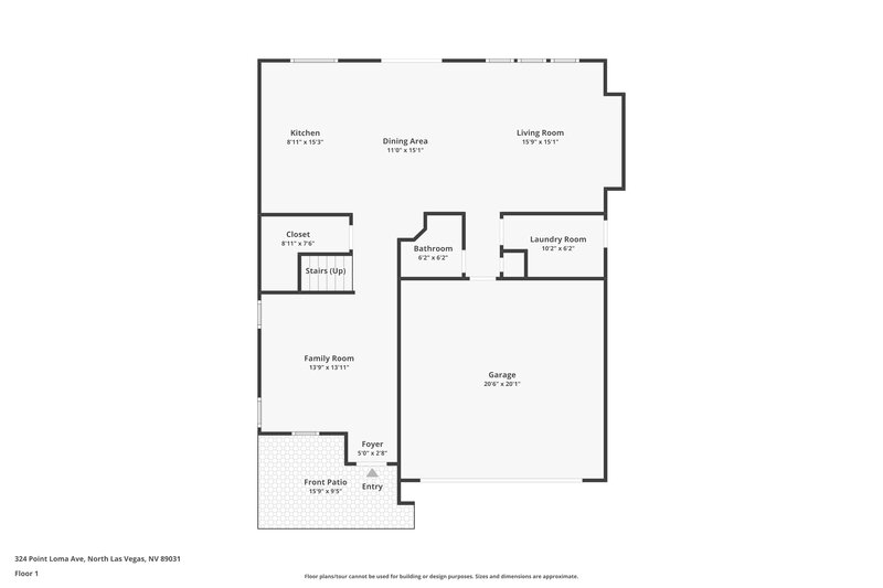 2,315/Mo, 324 Point Loma Avenue North Las Vegas, NV 89031 Floor Plan View