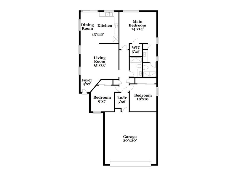 1,875/Mo, 8604 Grand Pine Avenue Las Vegas, NV 89143 Floor Plan View
