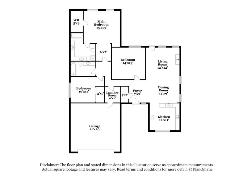 2,145/Mo, 4119 Tatum Ct North Las Vegas, NV 89032 Floor Plan View