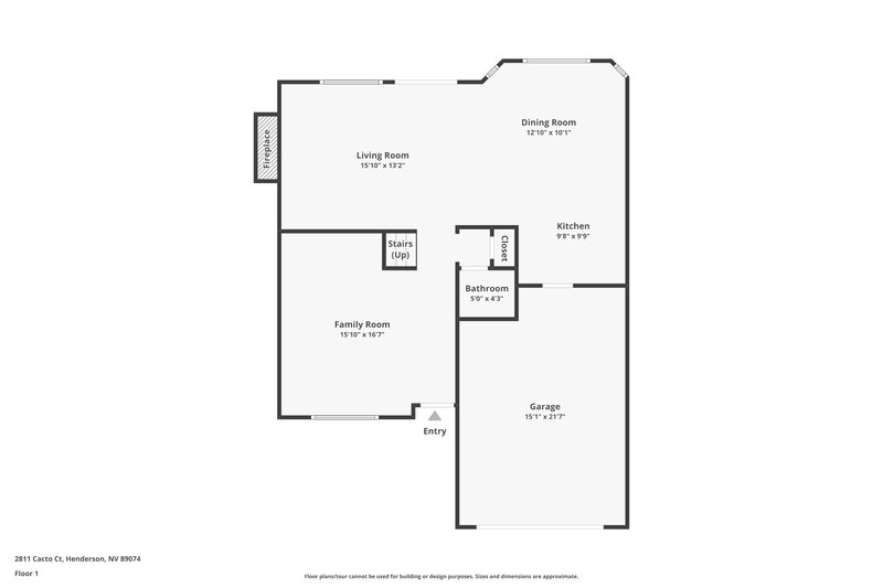 1,895/Mo, 2811 Cacto Court Henderson, NV 89074 Floor Plan View