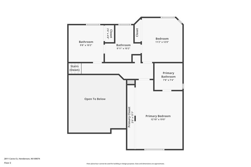 1,895/Mo, 2811 Cacto Court Henderson, NV 89074 Floor Plan View 2