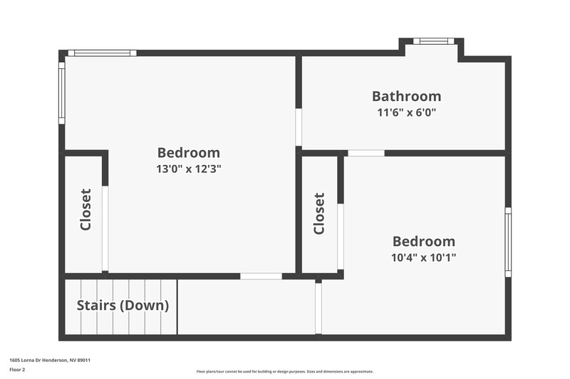 1,915/Mo, 1605 Lorna Dr Henderson, NV 89011 Floor Plan View