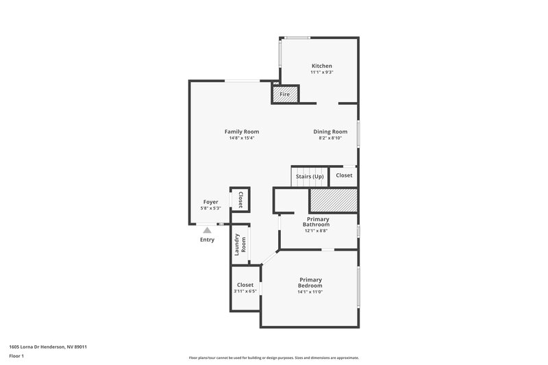 1,915/Mo, 1605 Lorna Dr Henderson, NV 89011 Floor Plan View 2