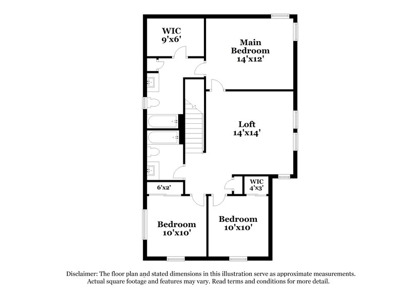 2,260/Mo, 8536 Warthen Meadows St Las Vegas, NV 89131 Floor Plan View 2