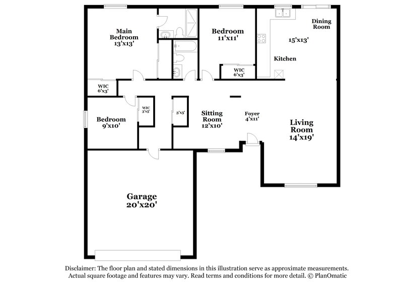 2,280/Mo, 123 Hexham Dr Henderson, NV 89015 Floorplan View