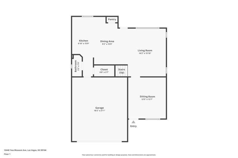 2,400/Mo, 10440 Yew Blossom Ave Las Vegas, NV 89166 Floorplan View
