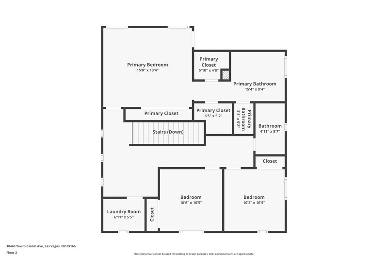 2,400/Mo, 10440 Yew Blossom Ave Las Vegas, NV 89166 Floorplan View 2
