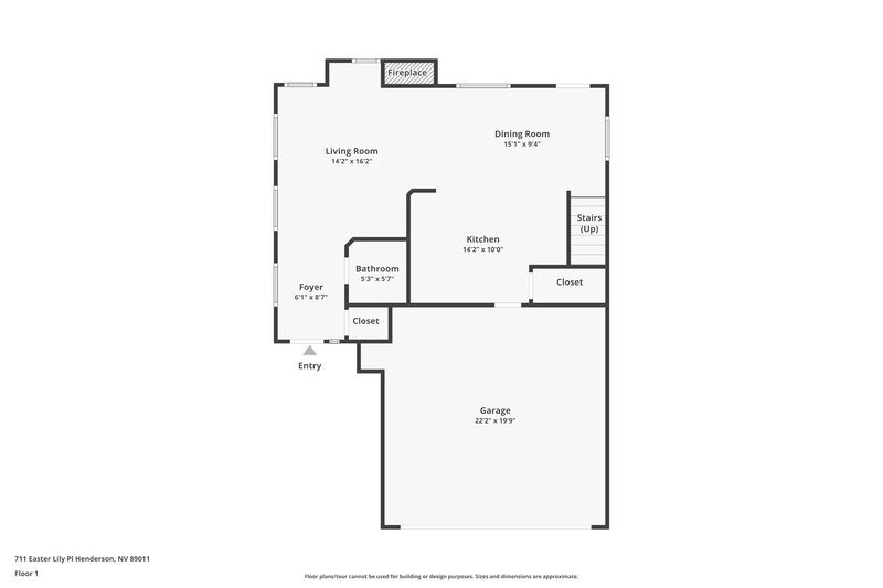 3,050/Mo, 711 Easter Lily Pl Henderson, NV 89011 Floor Plan View
