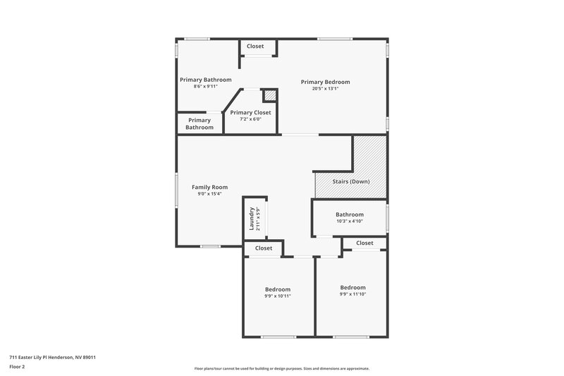 3,050/Mo, 711 Easter Lily Pl Henderson, NV 89011 Floor Plan View 2