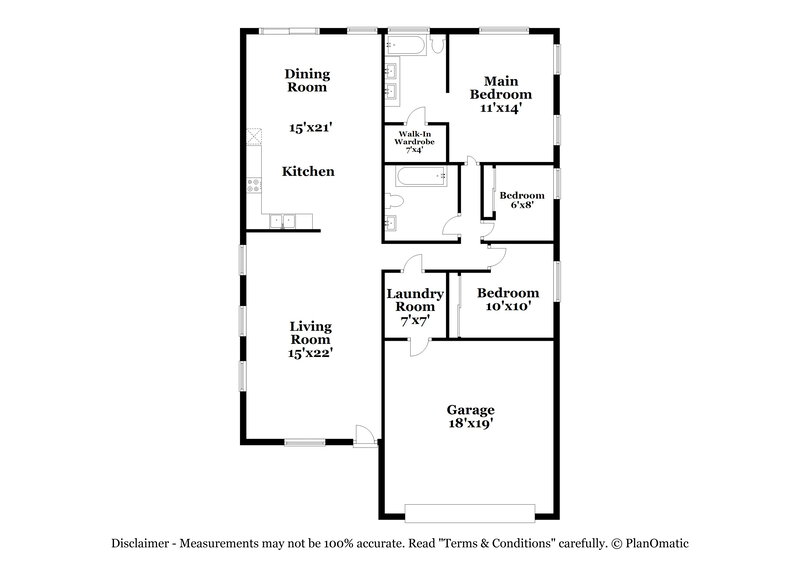 2,050/Mo, 516 Shallow Mist Ct North Las Vegas, NV 89032 Floor Plan View