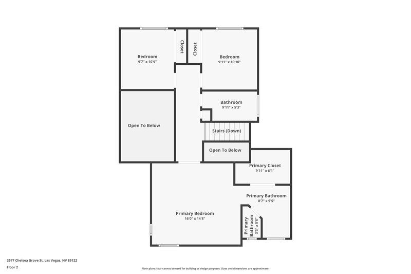 2,085/Mo, 3577 Chelsea Grove St Las Vegas, NV 89122 Floor Plan View 2