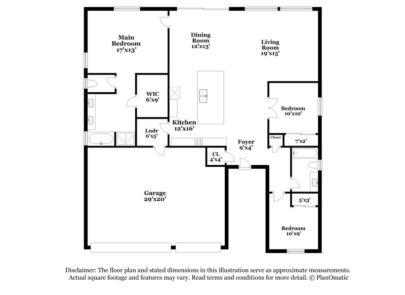1,965/Mo, 5634 Via Victoria St North Las Vegas, NV 89031 Floor Plan View