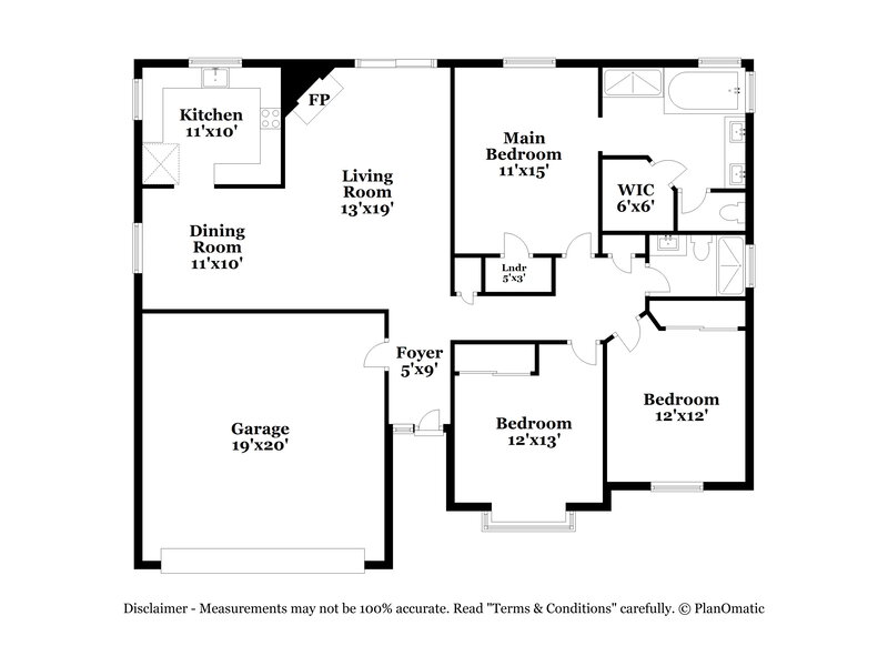 2,100/Mo, 560 Sandbar Ct Henderson, NV 89002 Floor Plan View