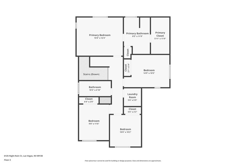 2,000/Mo, 6125 Night Rain Ct Las Vegas, NV 89130 Floor Plan View 2
