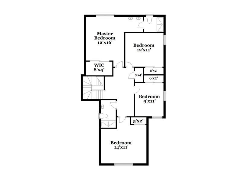 2,010/Mo, 6517 Coffeeville Creek Drive Las Vegas, NV 89122 Floor Plan View 2