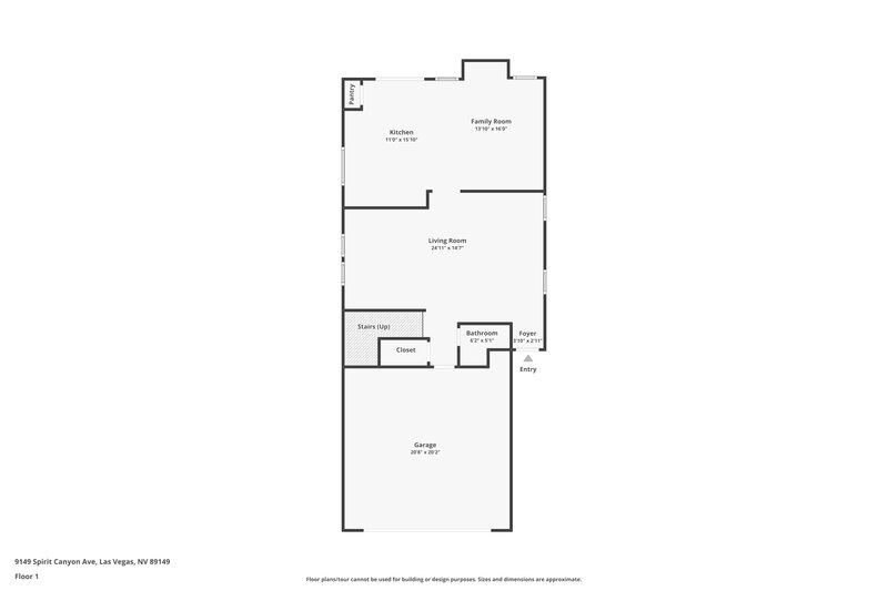 2,250/Mo, 9149 Spirit Canyon Ave Las Vegas, NV 89149 Floorplan View