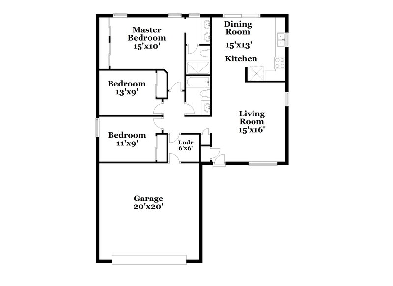 1,965/Mo, 833 Zinnia Circle Henderson, NV 89015 Floor Plan View