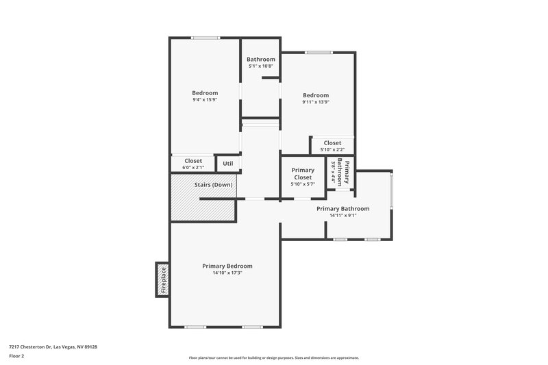 3,240/Mo, 7217 Chesterton Drive Las Vegas, NV 89128 Floor Plan View 2