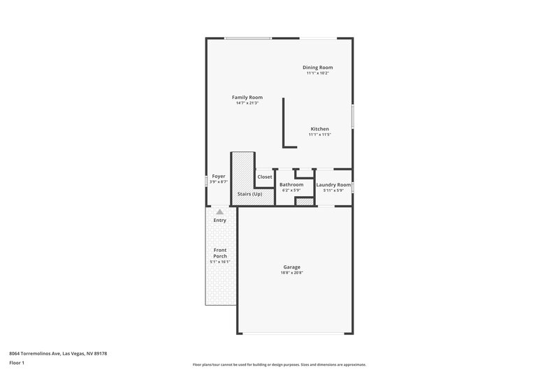 2,085/Mo, 8064 Torremolinos Avenue Las Vegas, NV 89178 Floor Plan View