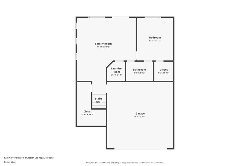 2,065/Mo, 5321 Clover Blossom Court North Las Vegas, NV 89031 Floorplan View