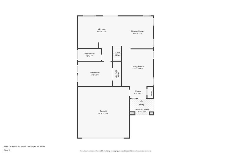 2,255/Mo, 2316 Cockatiel Dr North Las Vegas, NV 89084 Floor Plan View