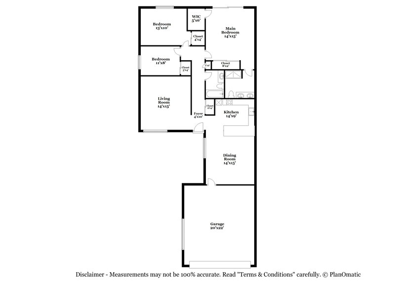 1,895/Mo, 523 Grimsby Ave Henderson, NV 89014 Floor Plan View