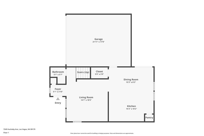 2,045/Mo, 7249 Huckaby Ave Las Vegas, NV 89179 Floor Plan View